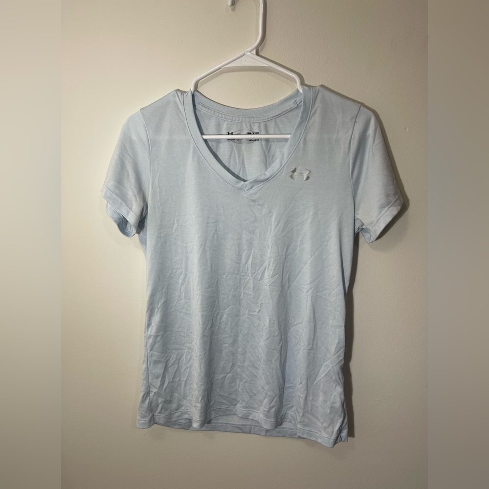 Women’s Under Armour T-Shirt, Size Small Light Blue